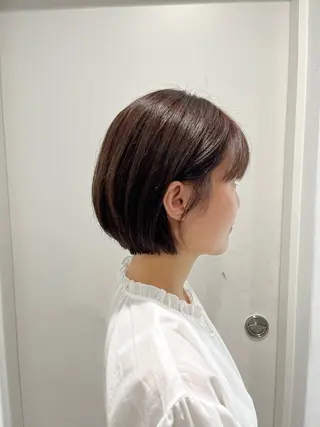 ショート ボブパーマ/縮毛矯正 /かわいい/せき🫧のヘアスタイル