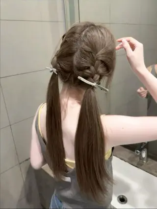 カラー 透明感ベージュ🎀 Anju/渋谷🎀のヘアスタイル