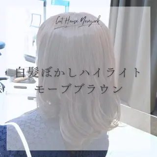 ミディアム カラー 滝口 瑞季のヘアスタイル