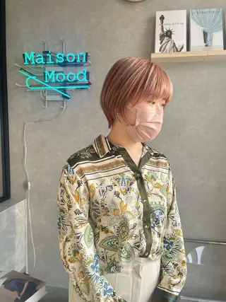 ショート カラー 一ノ瀬 暁のヘアスタイル