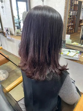 セミロング パーマ 三川 啓英 / 縮毛矯正/髪質改善のヘアスタイル