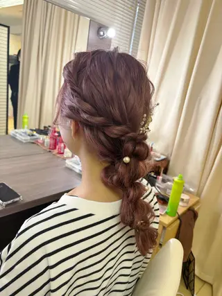 セミロング ヘアアレンジ マンツーマン 縮毛矯正/マユコのヘアスタイル