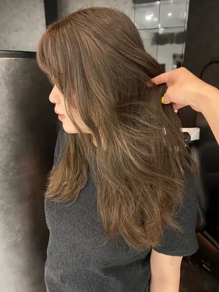 ロング カラー カット/パーマ たるみことりのヘアスタイル