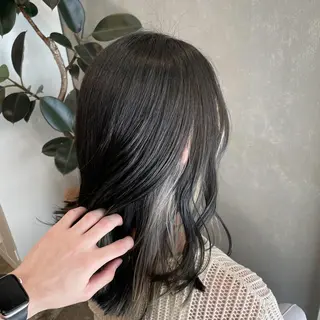 セミロング カラー FERIA梅田🖤 透明感カラー🎀のヘアスタイル