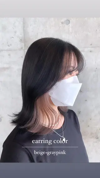 ミディアム カラー 🌷横浜/レイヤー /艶カラー🌷のヘアスタイル