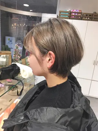 ショート カラー ヘアアレンジ 横浜縮毛矯正 ☆渋谷良太のヘアスタイル