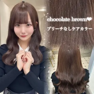 セミロング 💎りあん/大須/栄 ブリーチなしWカラーのヘアスタイル