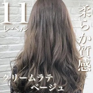セミロング カラー Soleria 田中慎一のヘアスタイル