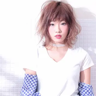 ミディアム カラー 【髮質改善特化】 lic吉祥寺のヘアスタイル