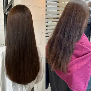 ロング 1回で綺麗になる 髪質改善 小山光のヘアスタイル