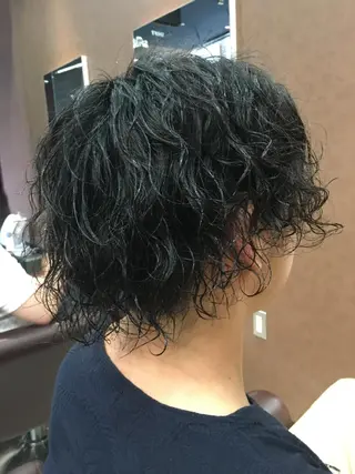 ミディアム メンズ 完全個室マンツーマン メンズサロン草野貴樹のヘアスタイル