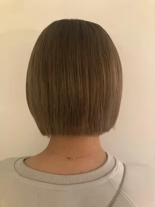 カラー ブリーチカラー🎀 韓国風/寺門美優のヘアスタイル