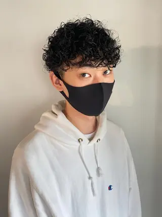 ミディアム パーマ メンズ 🔹YUTA🔹 メンズパーマのヘアスタイル