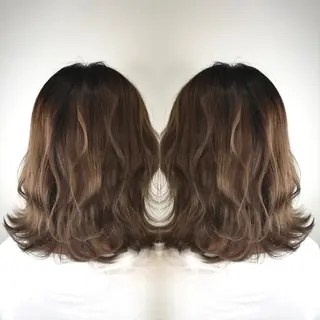 ミディアム カラー 大橋 輝久のヘアスタイル