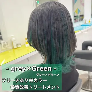 セミロング カラー ボブカットモデル 募集中　ukaのヘアスタイル