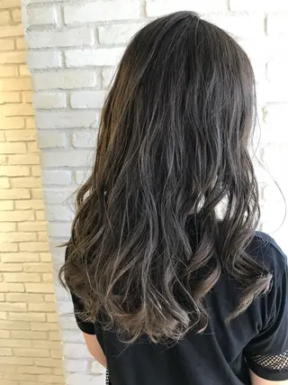 ロング カラー パーマ ヘアアレンジ キッズ マツエク・マツパ レイヤー＆カラー 人気美容師倉崎涼のヘアスタイル