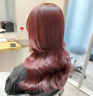 ロング カラー 新宿/透明感カラー/ 赤み消し/彩乃のヘアスタイル