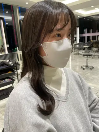 ロング 韓国風パーマ/ヘア セット/店長みづきのヘアスタイル