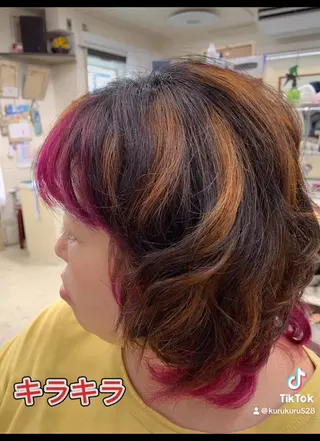 カラー 竹内 秀美のヘアスタイル