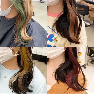 ロング カラー ヘアアレンジ キッズ TRU Shino🦋のマツエク・マツパデザイン