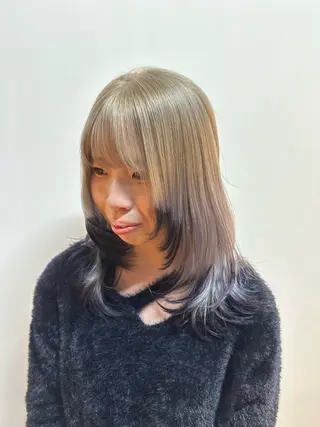 ミディアム 坂庭 美夢のヘアスタイル