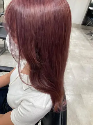 ロング カラー スキバサミを使わない カット🌼唯🌼のヘアスタイル