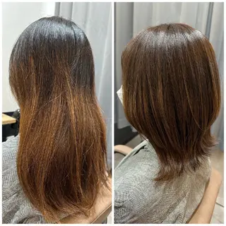 ミディアム カラー TELAHAIR 船橋のヘアスタイル