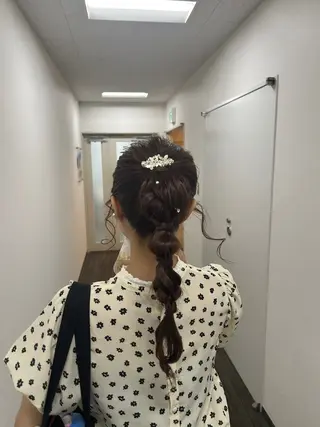 ロング ヘアアレンジ プルエクステ/インナ ーカラー🦊はるなのヘアスタイル