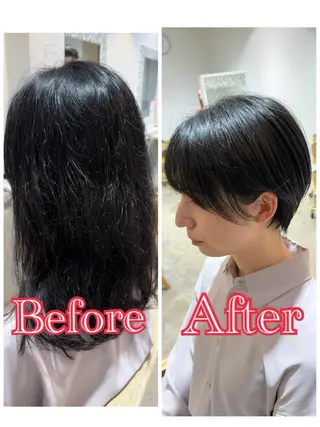 ショート 髪質改善・ クロスパーマ◎倉澤のヘアスタイル