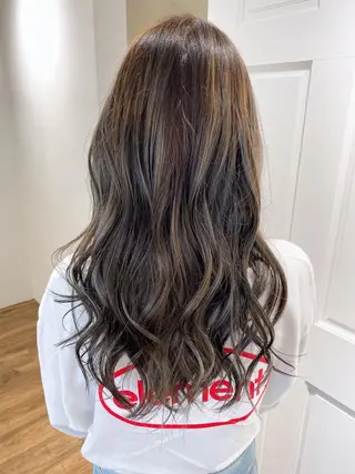 ロング カラー ハイライト⭐️上野 高広のヘアスタイル