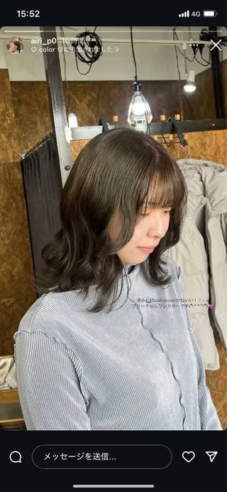 ミディアム カラー 🫟Blanco🫟 Color&Careのヘアスタイル