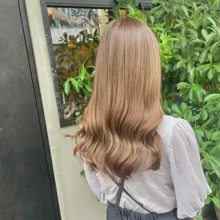 セミロング カラー 竹内 春奈のヘアスタイル