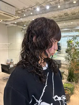 ロング パーマ ANY/須田麻人 /パーマスタイルのヘアスタイル