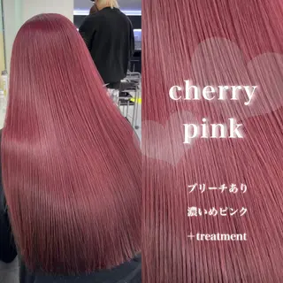 ロング カラー 韓国風艶髪🎀 暖色カラー🤍のヘアスタイル