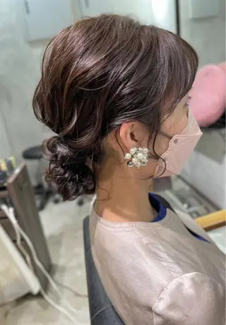 ミディアム ヘアアレンジ 内藤 まどかのヘアスタイル