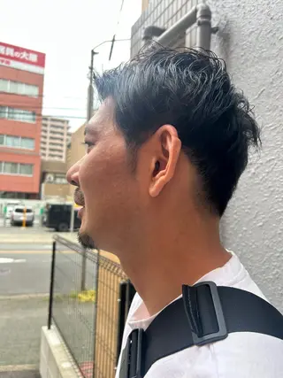 ショート カラー メンズ 久木原 ゆりのヘアスタイル