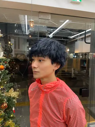 ロング メンズ BELO OSAKA カエデのヘアスタイル