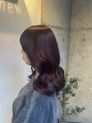 ミディアム カラー 🌝ぷる艶ハイトーン 柔らかヘア🍅まあやのヘアスタイル
