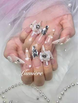 ネイル Lumière｜ ロング｜ワンホンのネイルデザイン