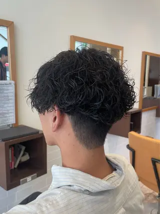 ショート パーマ メンズ パーマ/フェード🔥 佐々木波人のヘアスタイル