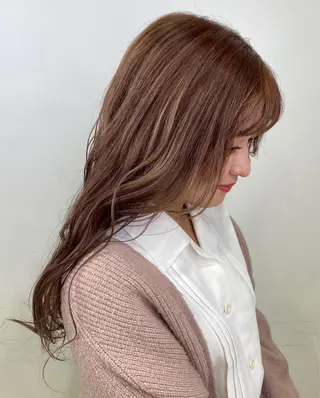 ロング カラー ヘアアレンジ TSUNA 🌙 Lim 五反田のマツエク・マツパデザイン
