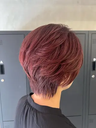 ショート ハイライト/白髪ぼか し/臼田さりな🌹のヘアスタイル