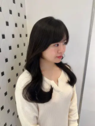ロング カラー ヘアアレンジ 顔周り/透明感/銀座 🩵rinoのヘアスタイル