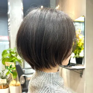 ショート ツヤ髪レイヤー/ 顔まわり/kokiのヘアスタイル