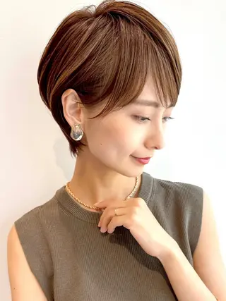 ショート 大人ショート特化/ カットモデル/表参道のヘアスタイル