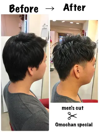 ショート メンズ 渋谷宮益坂 omoのヘアスタイル