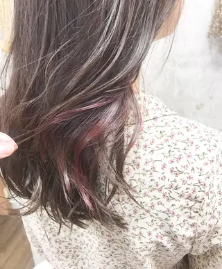 セミロング カラー ヘアアレンジ Satsuki ✂︎♡のヘアスタイル