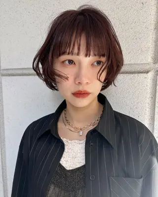ショート カラー 結莉/ボブ/ 縮毛矯正のヘアスタイル