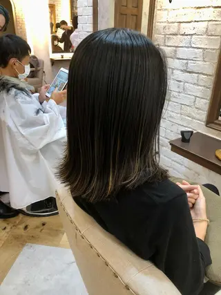 ミディアム 鷺沼駅徒歩1分 キシタクのヘアスタイル