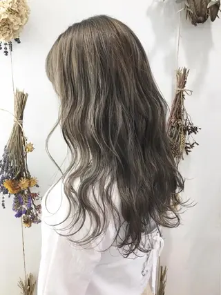 ロング コテ巻き風パーマ/ 髪質改善/河島恭平のヘアスタイル